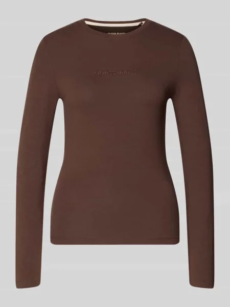 Longsleeve o kroju skinny fit z mieszanki bawełny Guess Jeans