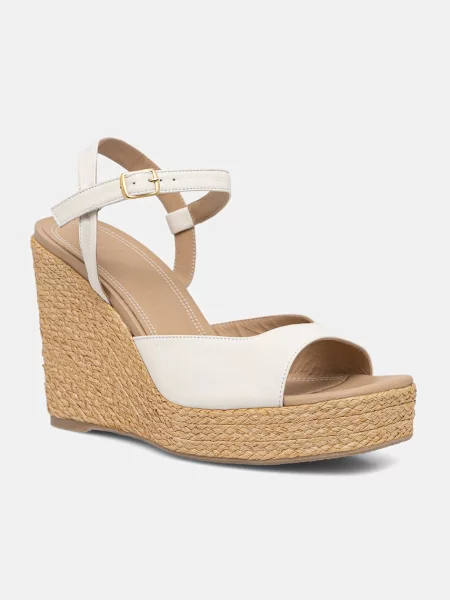 Souliers Martinez sandale wedges din piele SUMMER bej