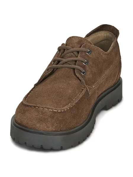 Pantofi Birkenstock din dantelă cu șireturi maro