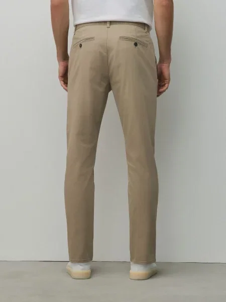 Next Chino nohavice sivobéžová