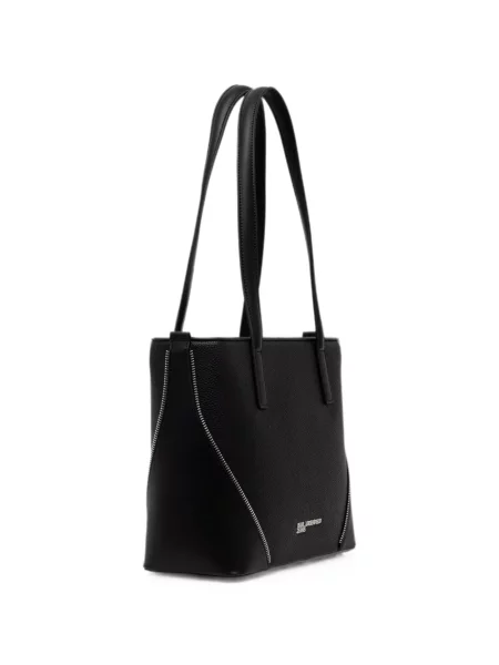 Shopper torbica Karl Lagerfeld Jeans s autogramom crna