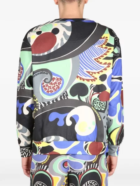 Hanorac Moschino cu imagine negru