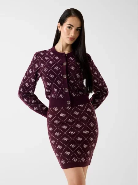 Guess Кардиган бордовий