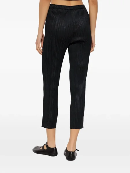 Pantaloni Pleats Please Issey Miyake plisate negru