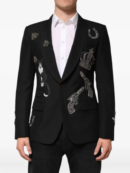 Sacou Dolce & Gabbana cu rever negru