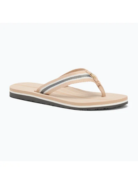 Дамски джапанки Tommy Hilfiger Im Th Print Beach Sandal misty blush бежово