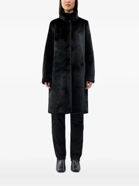 Palton de blană Unreal Fur negru