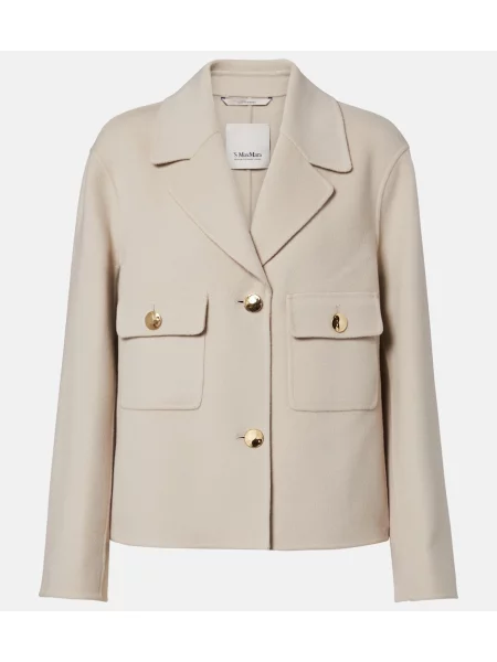 Geacă 's Max Mara de lână bej