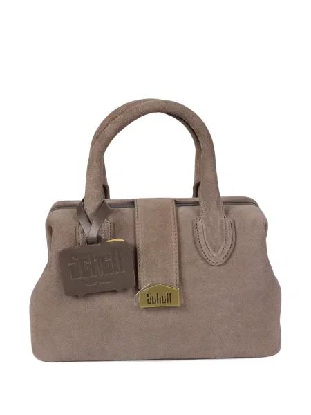 Geantă shopper Schell din piele de căprioară cu autograf