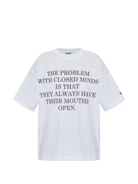 Tricou Moschino cu imagine alb