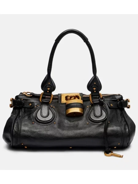 Geanta de piele Chloé din piele negru