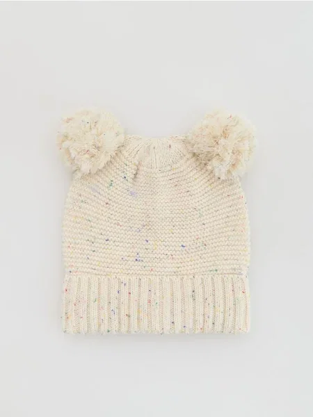 Reserved Căciulă cu urechiușe decorative din cu conținut ridicat de crem