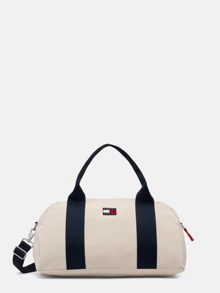 Tommy Jeans geantă de textil pentru bărbați bej