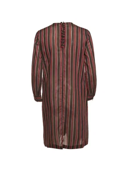 Rochie midi N°21 cu dungi roșu