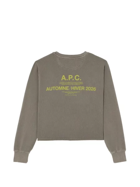 Decupat pulover A.p.c. cu imagine gri