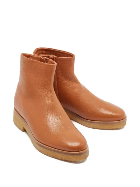 Cizme scurte Tory Burch din piele maro