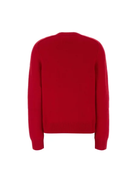 Sweter Burberry z kaszmiru czerwony