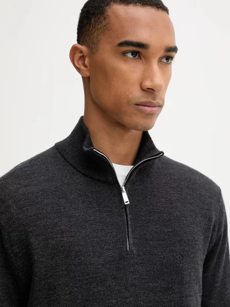 Calvin Klein pulóver férfi gyapjú szürke