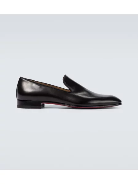 Pantofi loafer Christian Louboutin din piele negru