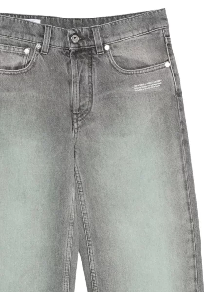 Blugi Off-white cu autograf alb