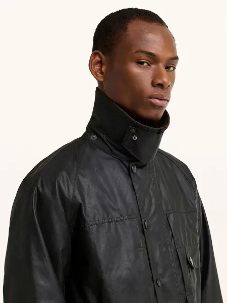 Barbour Bunda Fieldjacket Beaufort S Odnímatelnou Kapucí tmavě zelená