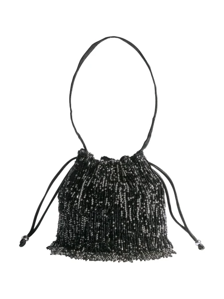 Lipsy Pisemska torbica / srebrna črna