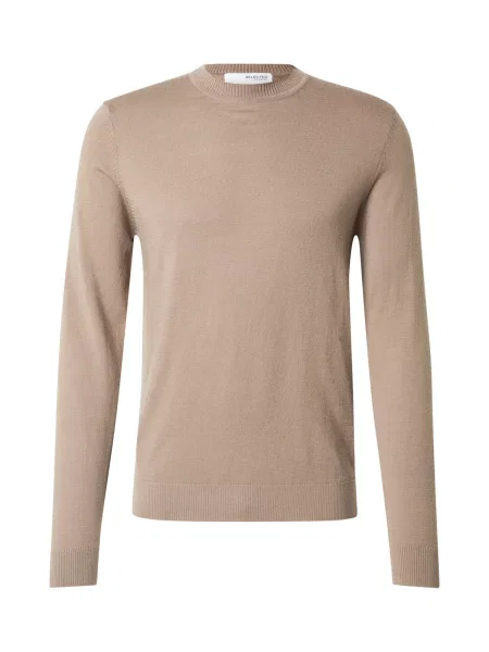 SELECTED HOMME Pulover SLHTOWN cămilă maro