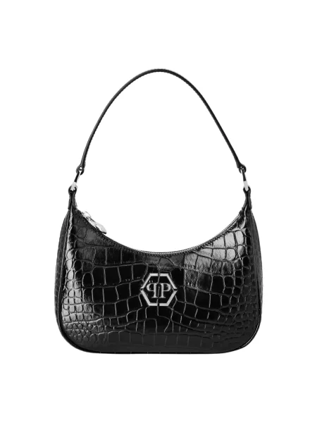 Torebka Philipp Plein skórzana czarna