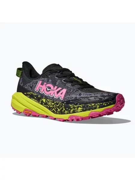 Кросівки для бігу HOKA Speedgoat 6 black/neon rose чорні