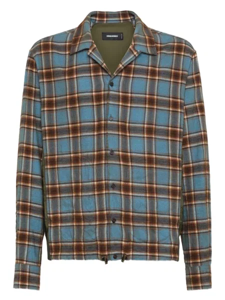 Cămașă Dsquared2 în carouri albastru