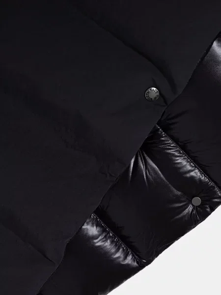 The North Face szalik puchowy Redbox szary gładki czarna