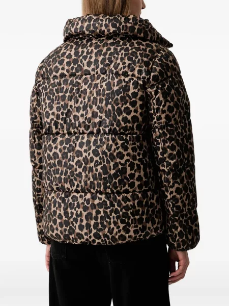 Geacă cu puf Dkny cu imagine cu model leopard