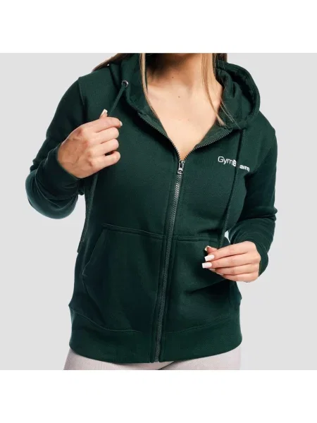Bluza fitness z kapturem i zamkiem Zipper