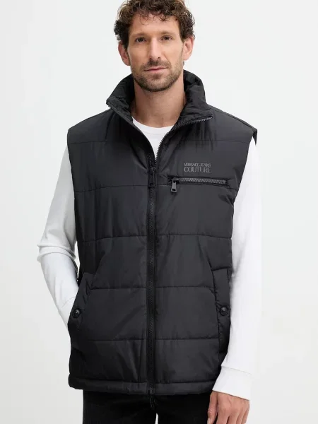 Versace Jeans Couture vestă de tranziție negru