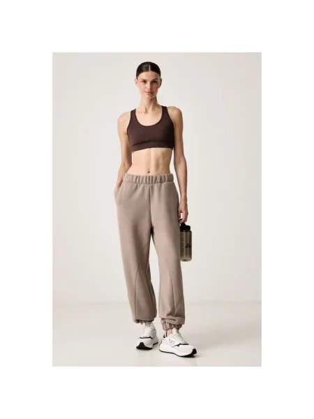 Spodnie dresowe Emporio Armani Ea7 brązowe