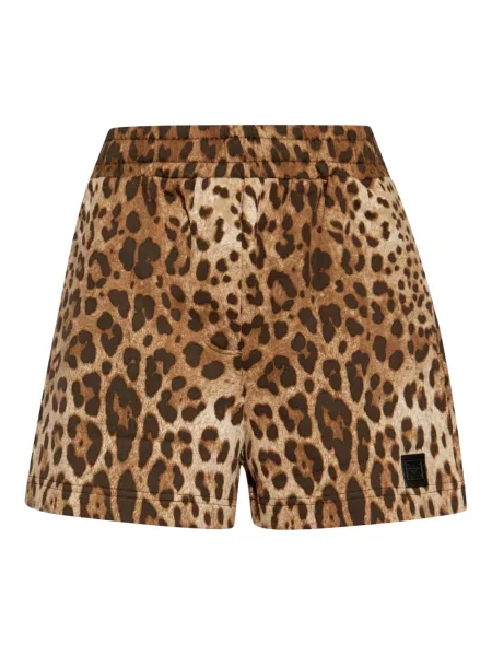 Szorty Dolce And Gabbana z logo brązowe