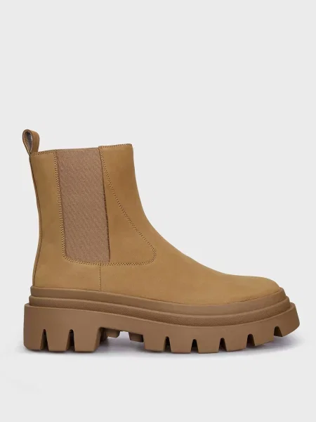 Ботинки челси Prpy из нубука бежевые