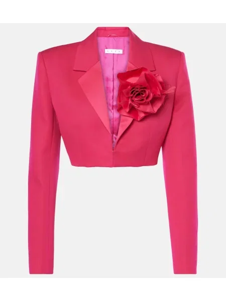 Cropp sacou Area de lână cu model floral roz