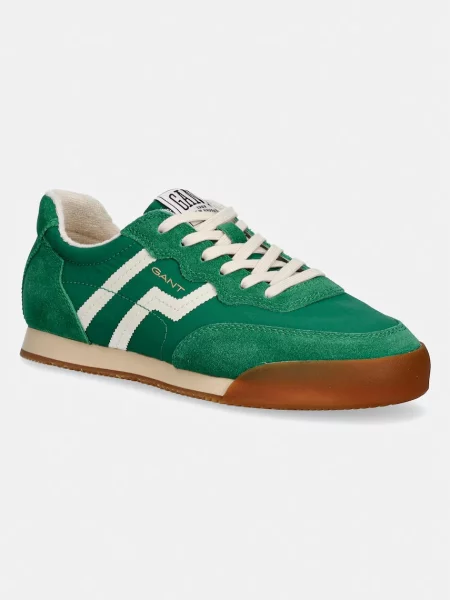 Gant Sneakers Beylana | piele întoarsă verde