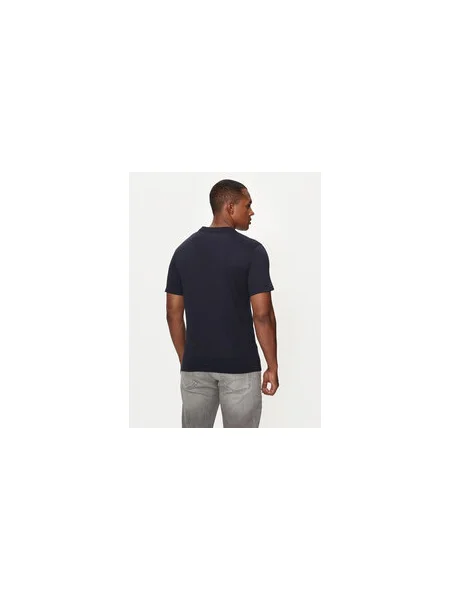 Guess Jeans Póló Slim Fit sötétkék