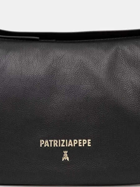 Patrizia Pepe чанта crossbody дамска от кожа черно