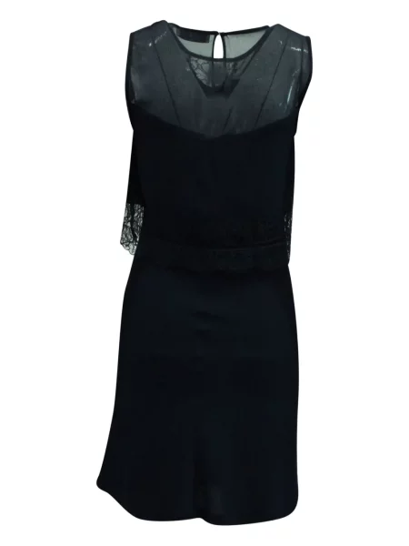 Rochie mini Sandro din dantelă de costum albastru