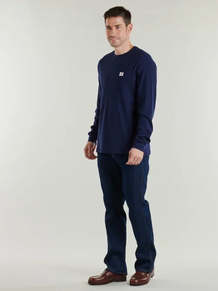 Klasszikus póló Calvin Klein Jeans kék