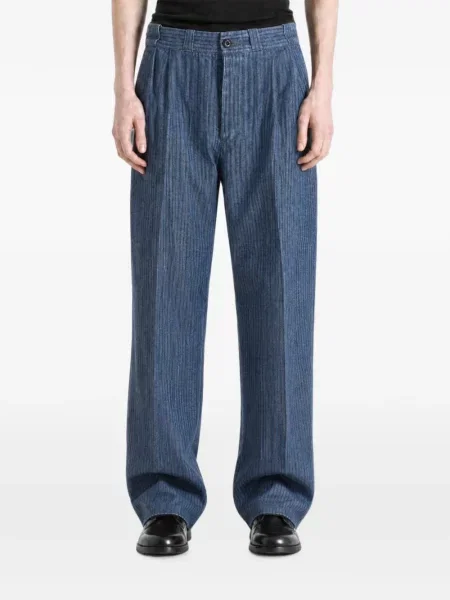 Pantaloni Taiga Takahashi albastru