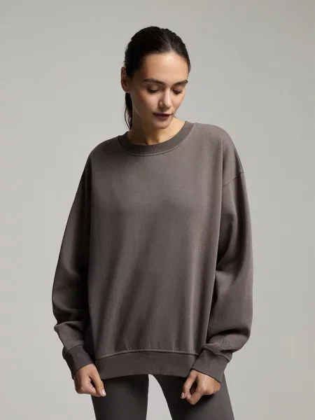 Світшот DIVERSE світло-коричневий бавовна/поліестер коричневий