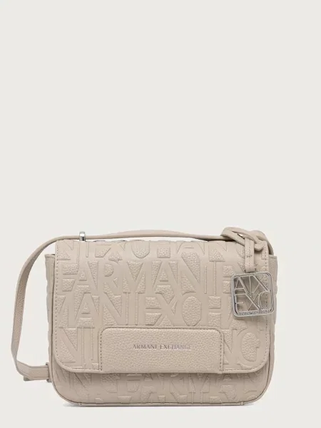 Armani Exchange geantă crossbody pentru femei bej