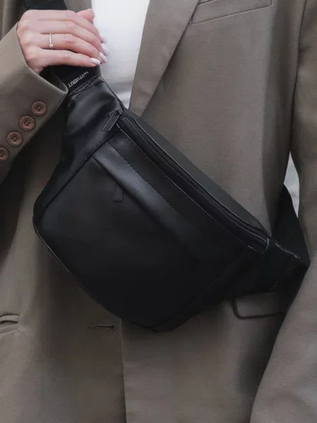 Without Поясна сумка Штучна шкіра чорний