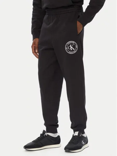 Calvin Klein Jeans Hlače / bijela crna