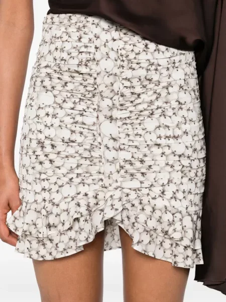 Fusta mini Isabel Marant alb