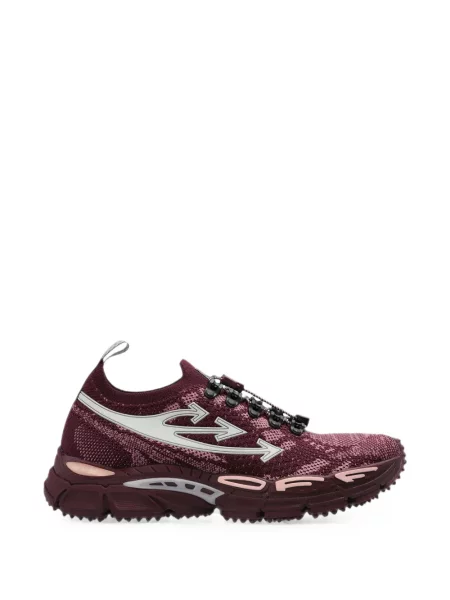 Sneakerși Off-white tricotate alb